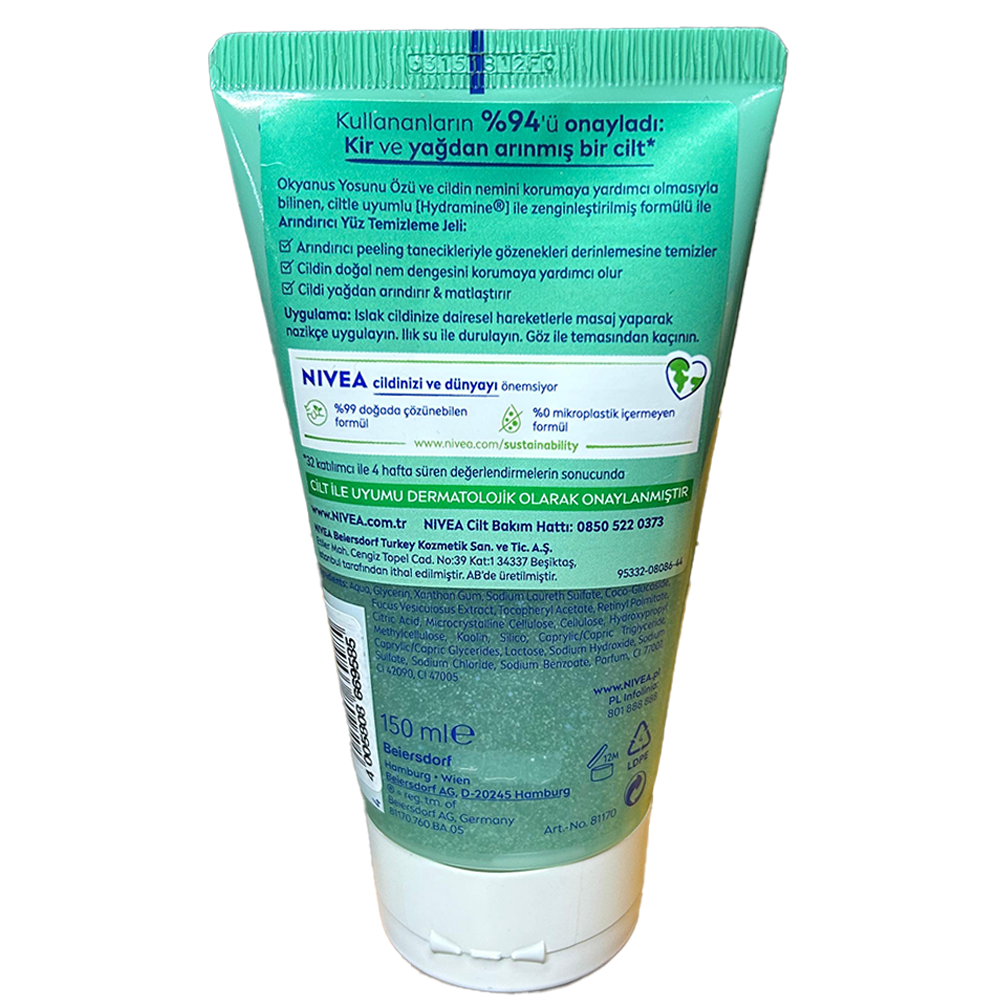 Nivea Yüz Temizleme Jeli Arındırıcı 150 Ml 2
