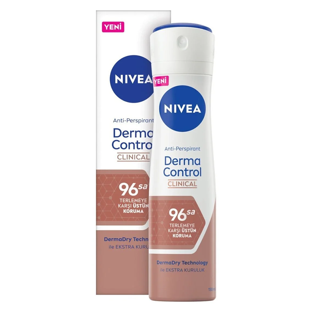Nivea Deodorant Kadın Sprey Derma Control Clinical 96 Saat Koruma Ekstra Kuruluk 150 Ml 2