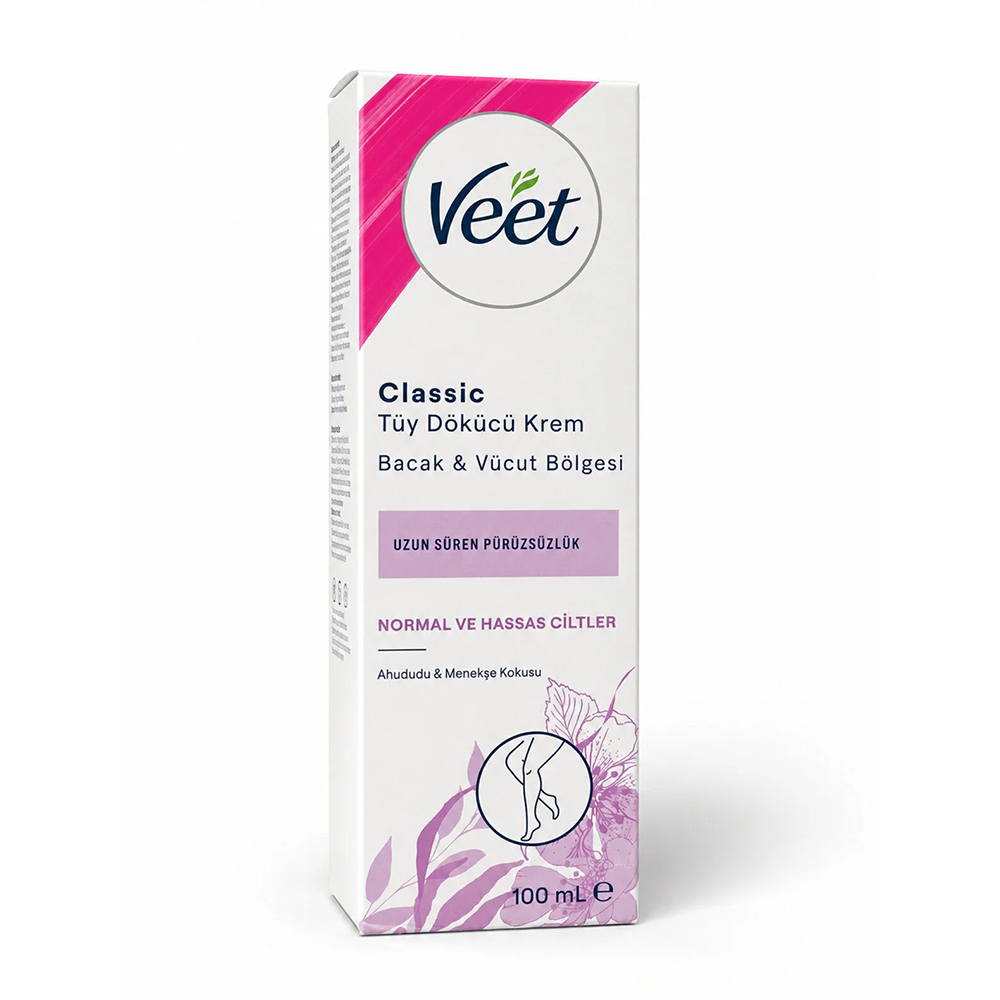 Veet Tüy Dökücü Krem Classic Normal Ve Hassas Ciltler için 100 Ml