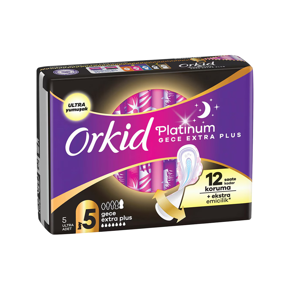 Orkid Tekli Platinum Gece Extra Plus 5 Adetli No: 5
