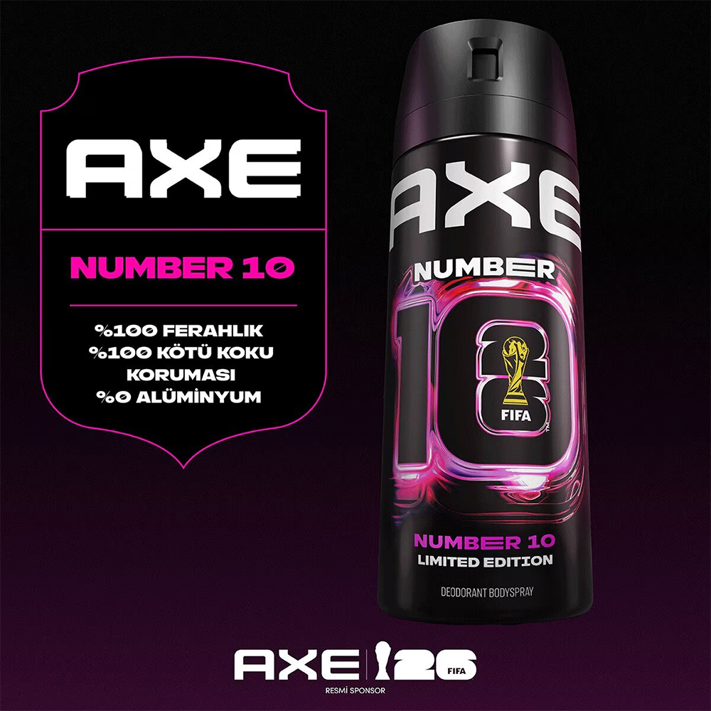 Axe Deodorant Number 10 Erkek Sprey Deo 150 ml