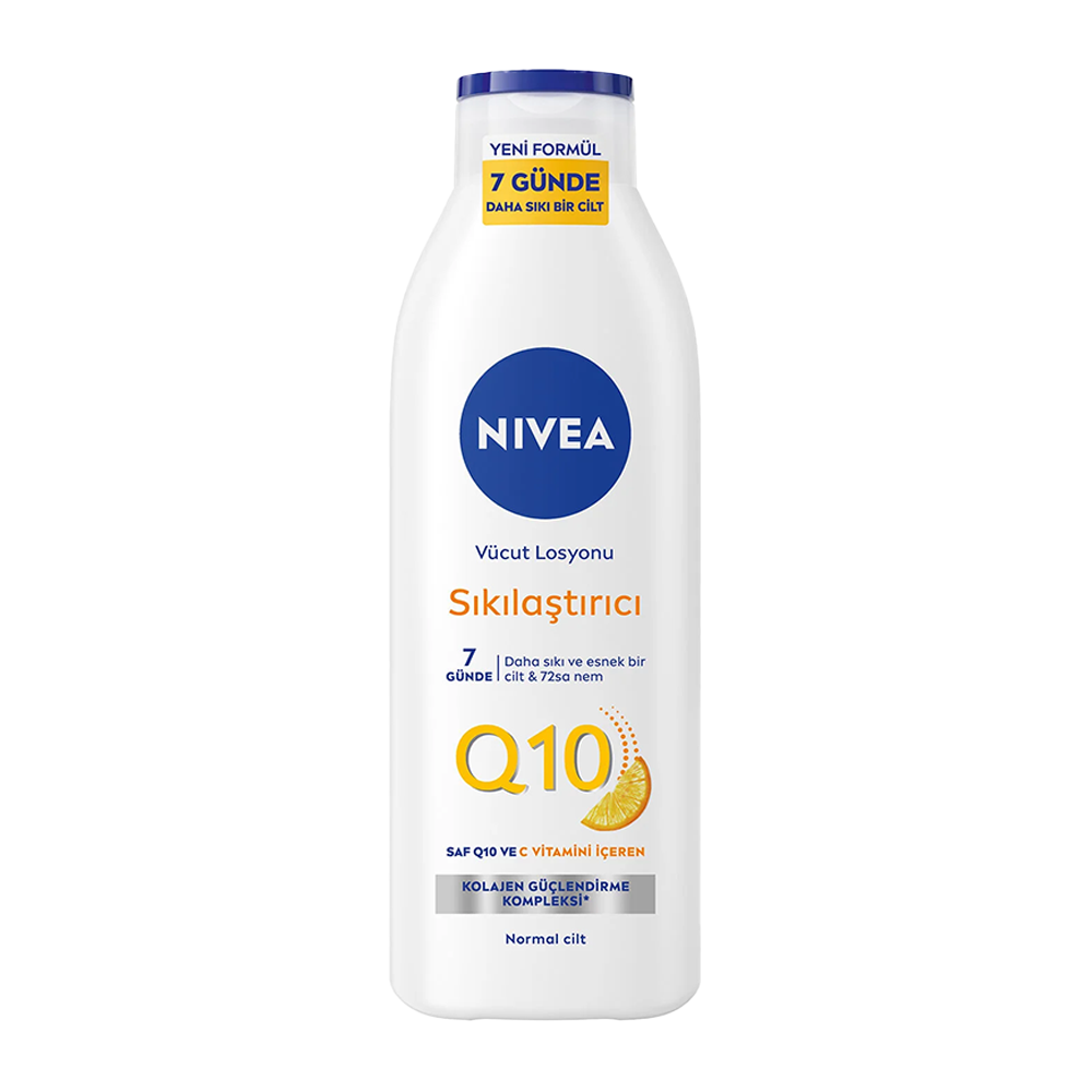 Nivea Q10 7 Günde Sıkılaştırıcı Vücut Bakım Losyonu 250ml, C Vitamini, Nemlendirici, Kolajen