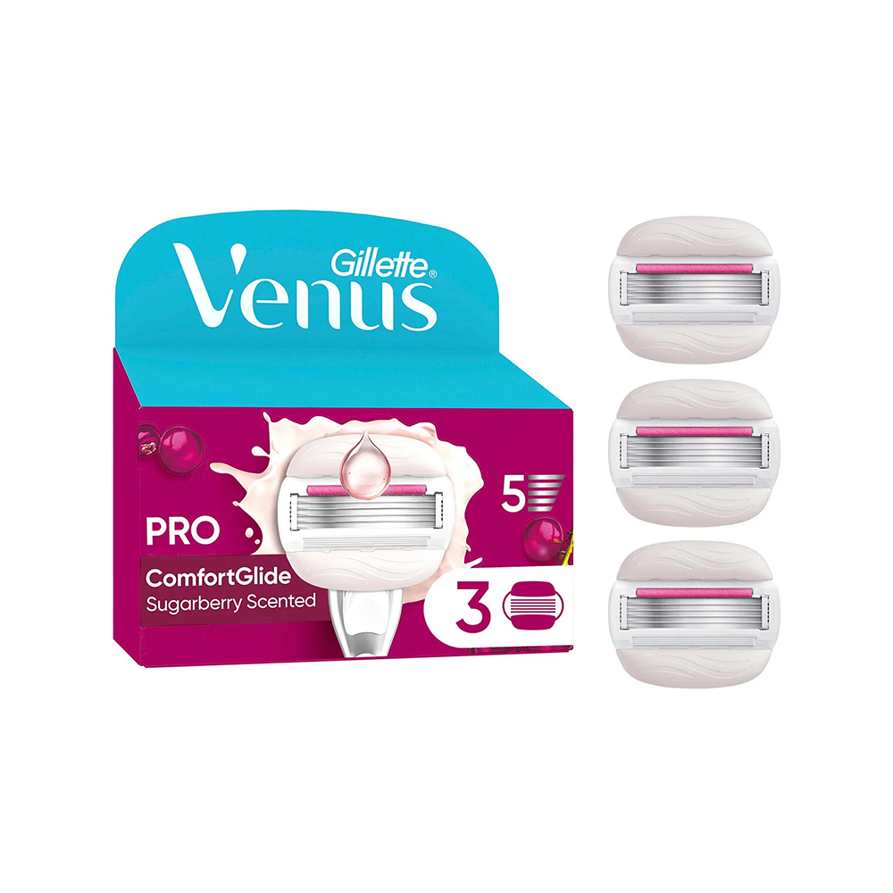 Gillette Venüs Pro Comfortglide Sugarberry 3 Lü Yedek Tıraş Bıçağı