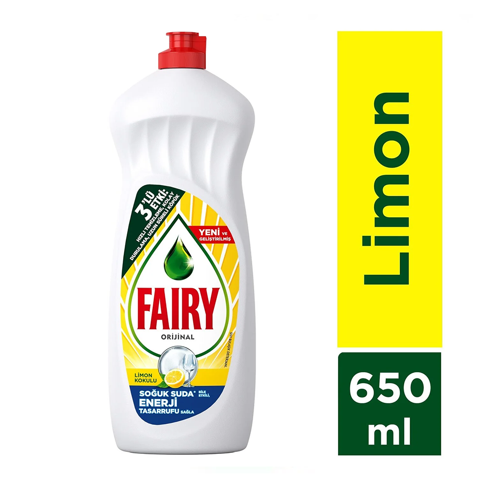 Fairy Sıvı Bulaşık Sabunu 650 Ml Limonlu