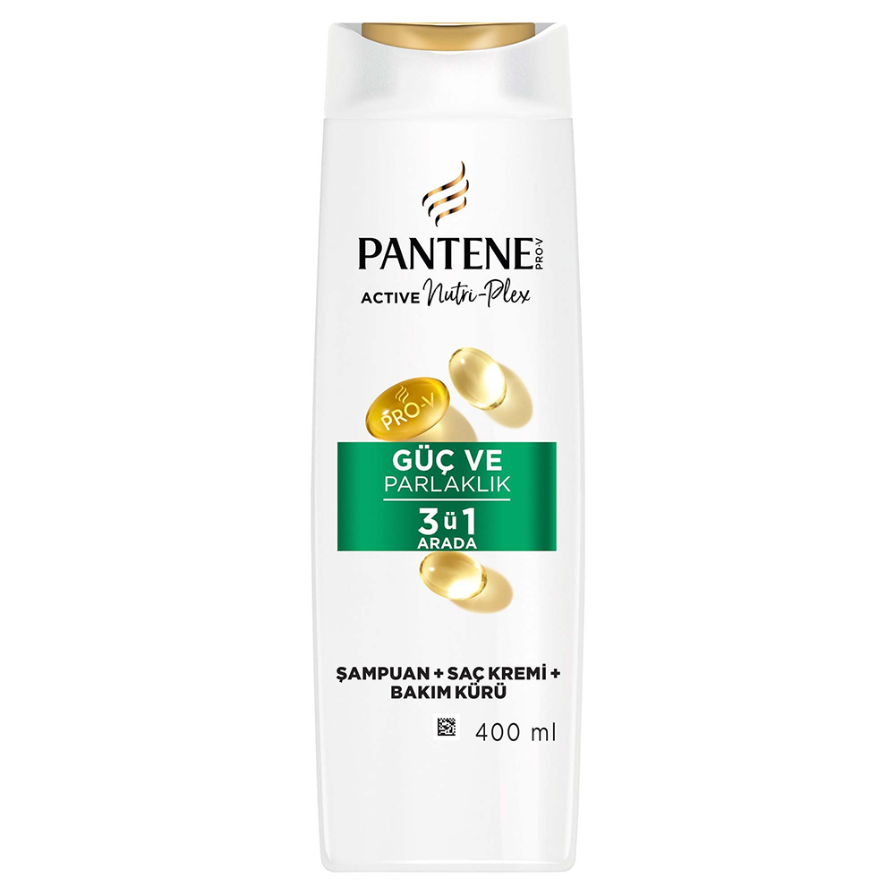 Pantene Şampuan 400 Ml Güç Ve Parlaklık 3 Ü 1 Arada