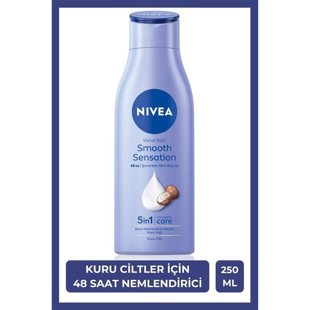 Nivea Derin Nemlendirici Vücut Sütü Smooth Sensation Shea Yağı 250Ml