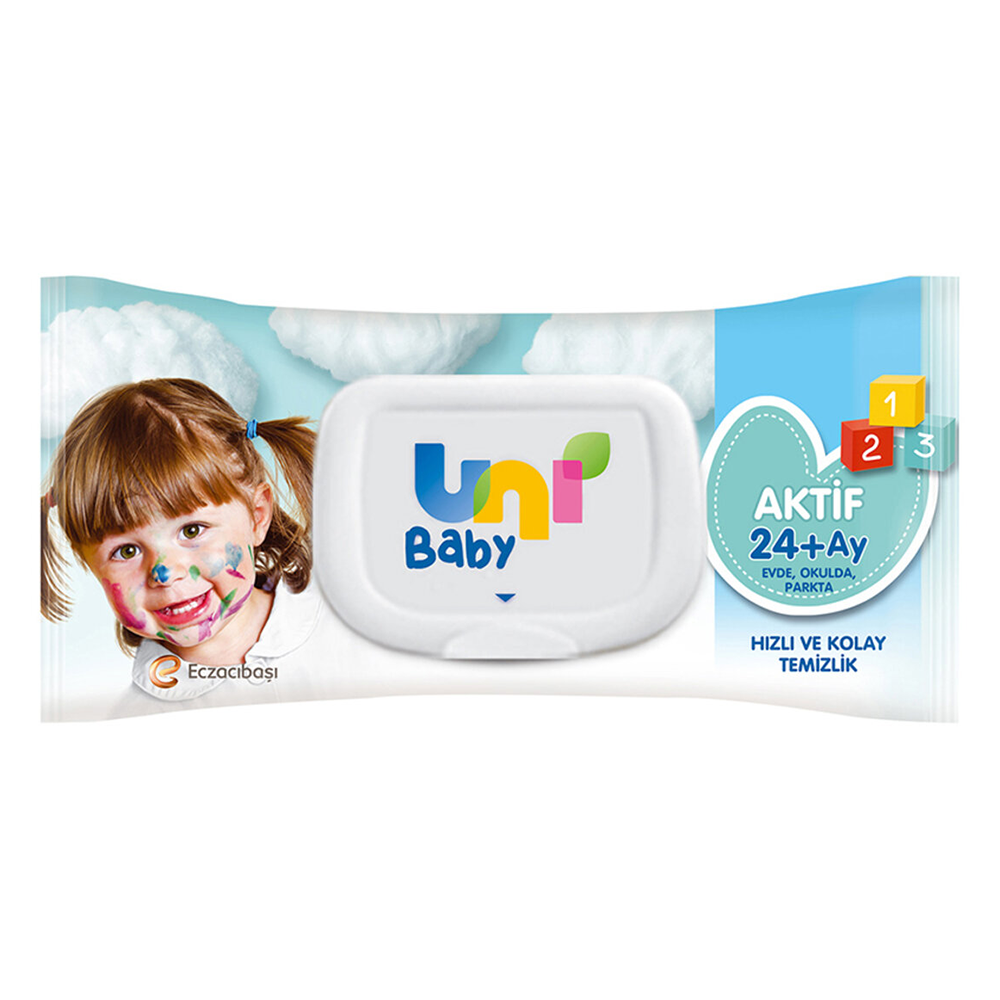Uni Baby Islak Havlu 72 Li Aktif Kapaklı