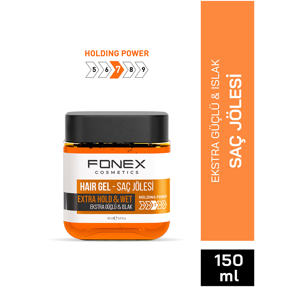 Fonex Saç Jölesi 150 Ml Ekstra Güçlü & Islak Turuncu