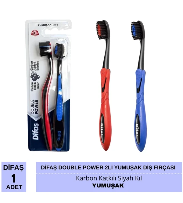 Difaş Double Power 2 Li Diş Fırçası