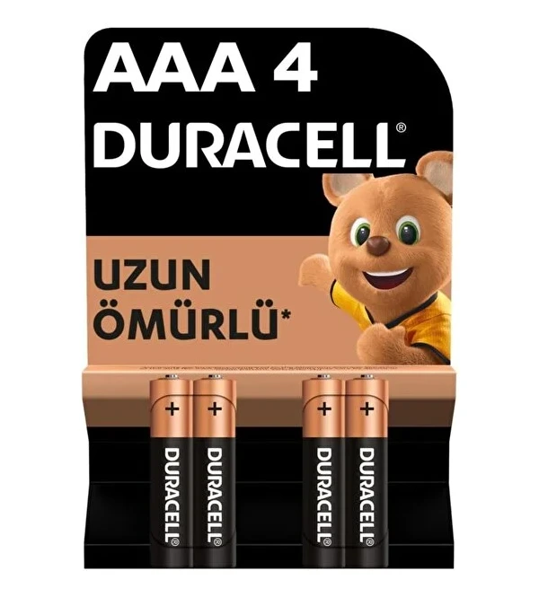 Duracell İnce Pil 4 Lü