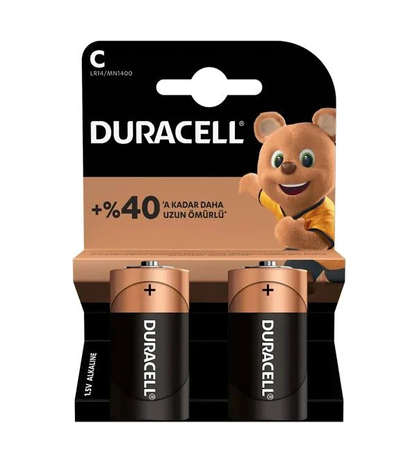 Duracell Orta Pil 2 Li