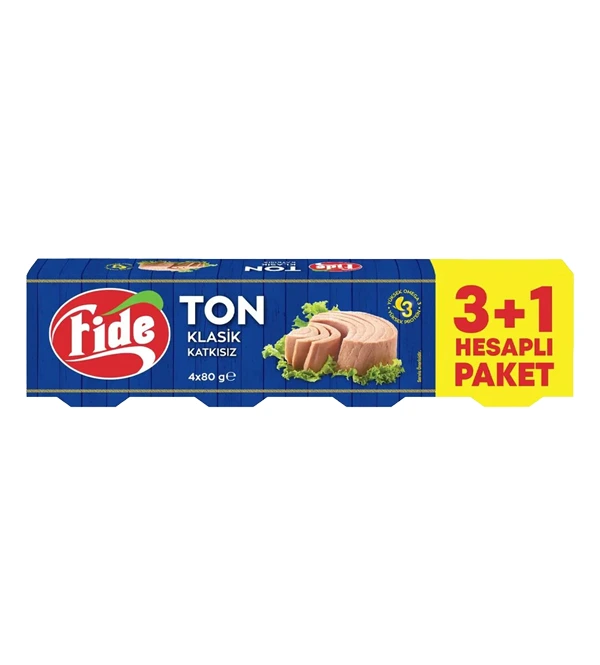 Fide Ton Balığı Klasik 4X80 Gr 3+1