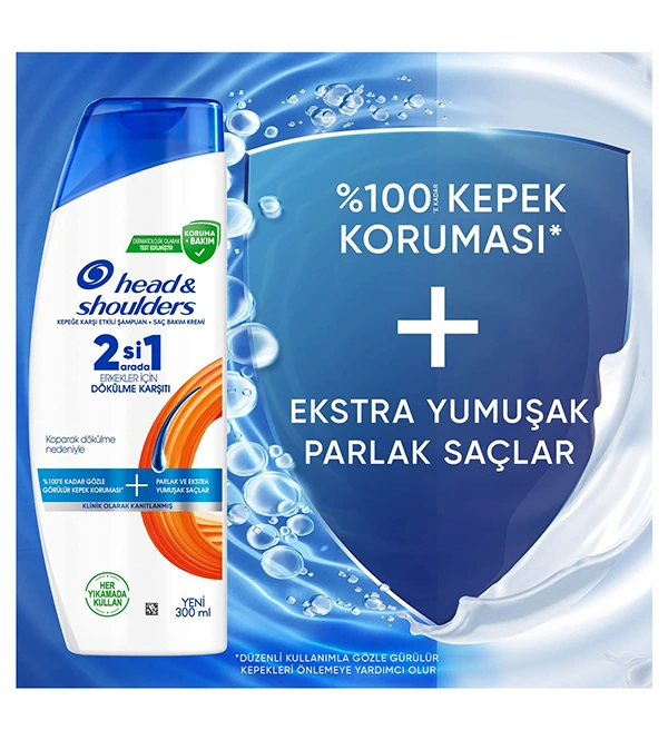 Head&Shoulders Şampuan Erkeklere Özel 2 Si 1 Arada 300 Ml