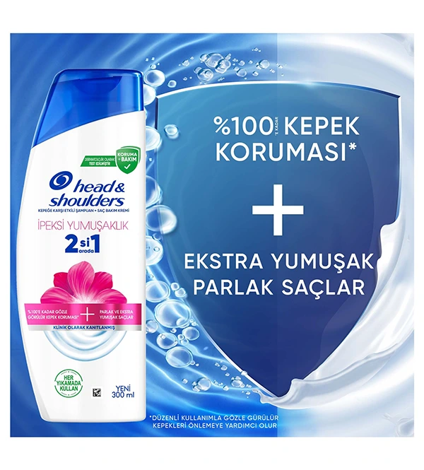 Head&Shoulders Şampuan İpeksi Yumuşaklık 2 Si 1 Arada 300 Ml