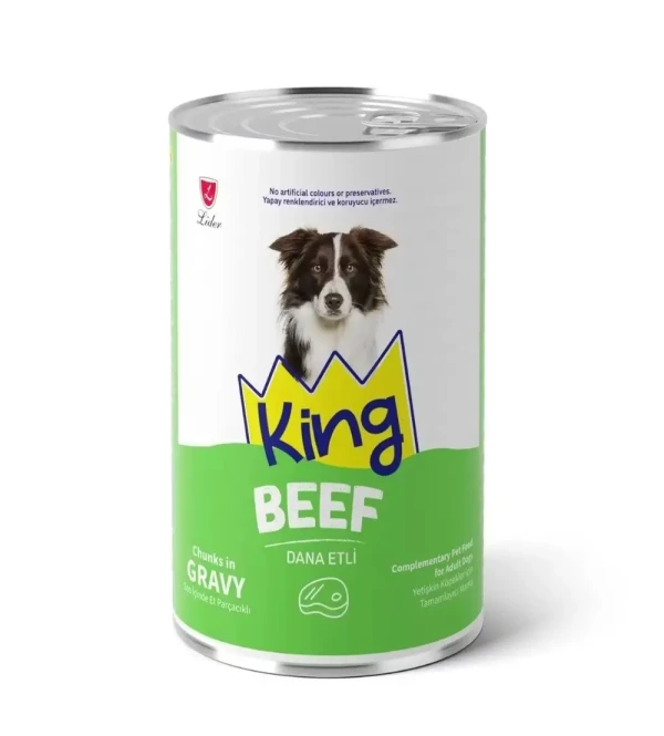 King Konserve Yetişkin Köpek Dana Etli 400 Gr