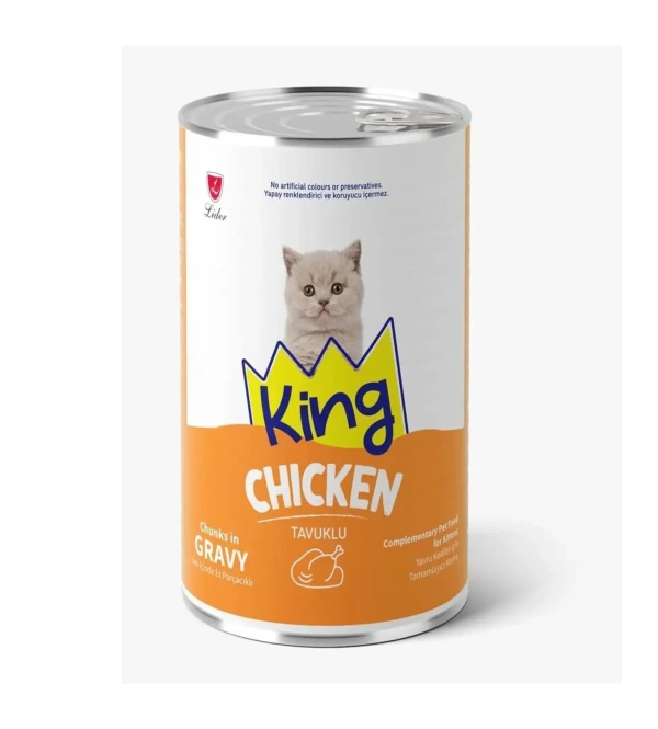King Konserve Yavru Kedi Tavuklu 400 Gr