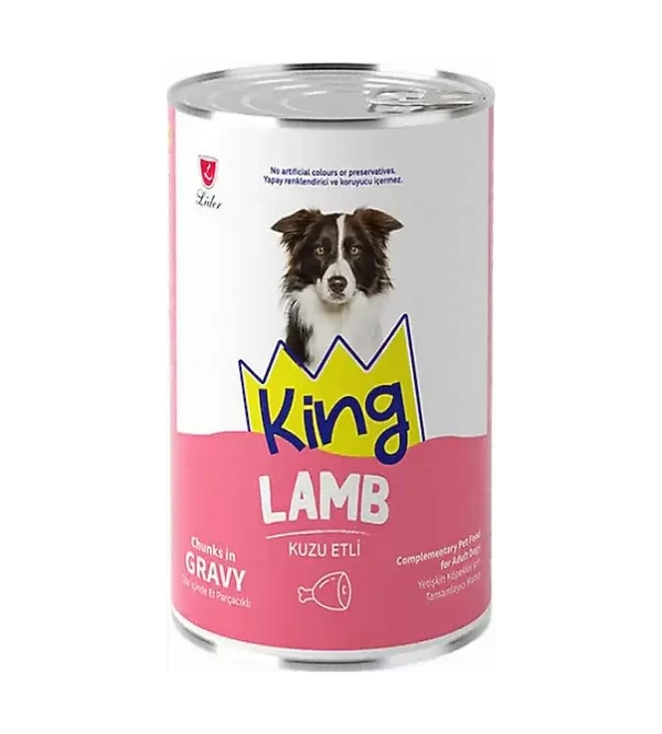 King Konserve Yetişkin Köpek Kuzu Etli 400 Gr