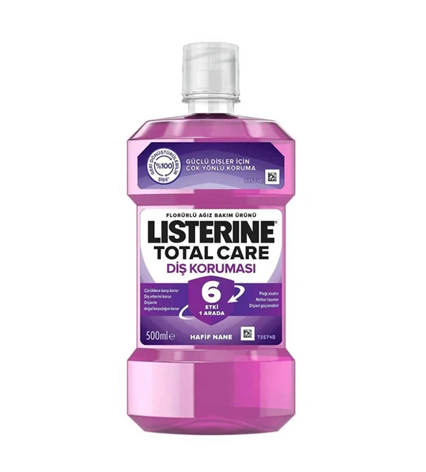 Listerine 500 Ml Total Care Diş Koruması (Mor)