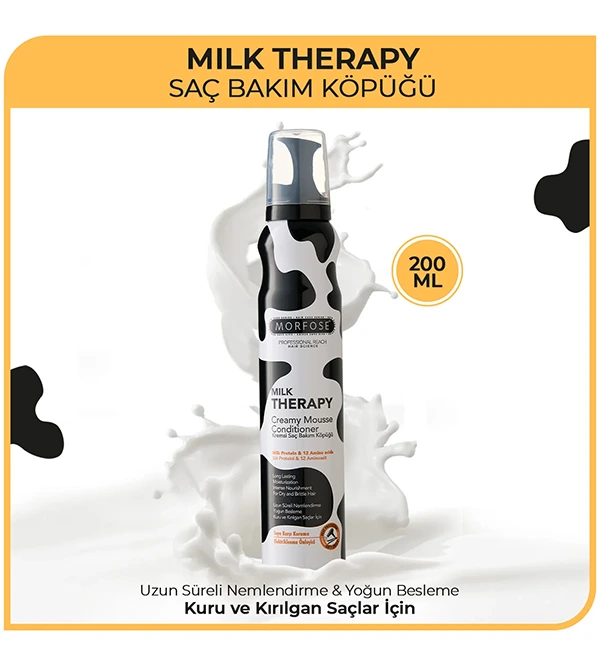Morfose Kremsi Saç Bakım Köpüğü 200 Ml Milk Therapy