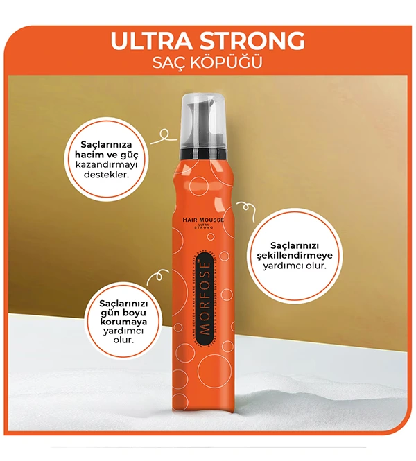 Morfose Saç Köpüğü 200 Ml Ultra Strong Turuncu