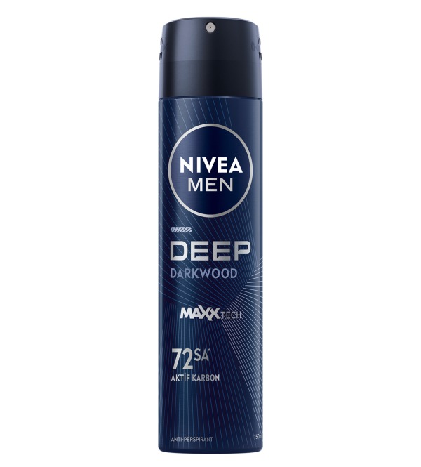 Nivea Deodorant Erkek Deep Dark Wood 150 ml Sprey Deodorant