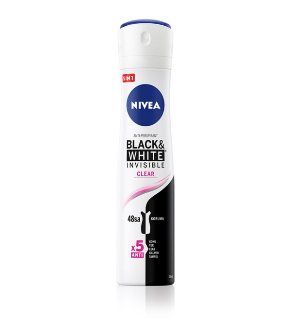 Nivea Deodorant Kadın Black & White Clear 150 ml Sprey Deodorant