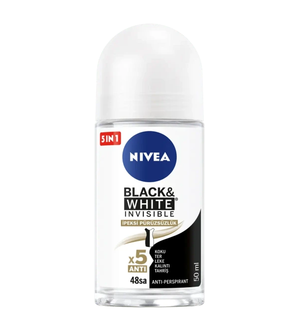 Nivea Roll-On Kadın B&W İpeksi
