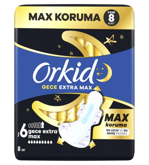 Orkid Büyük Ultra Gece Extra Max 8 Li No:6