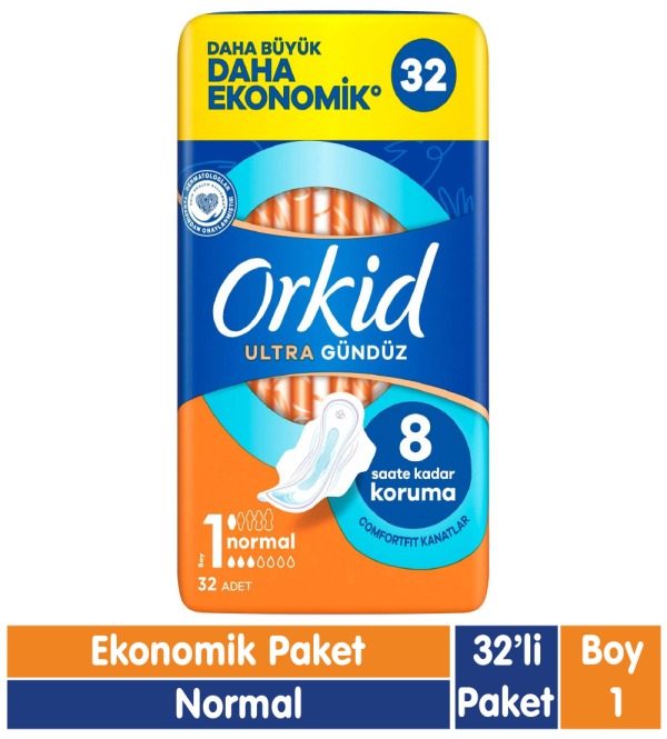 Orkid Hijyenik Ped Ultra Normal 32 Adetli Boy: 1