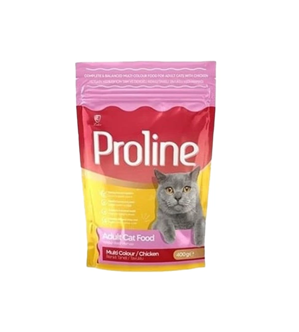 Proline Kedi Maması 400 Gr Renkli Taneli Tavuklu