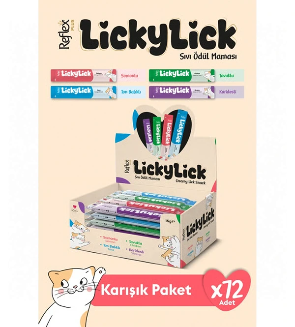 Reflex Plus Lickylick Ödül Maması 4 Çeşit 72 Adet