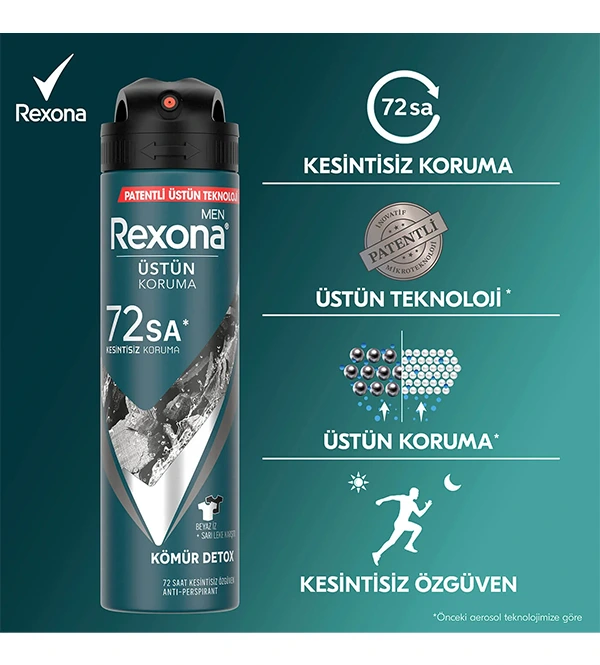 Rexona Deodorant Erkek Kömür Detox