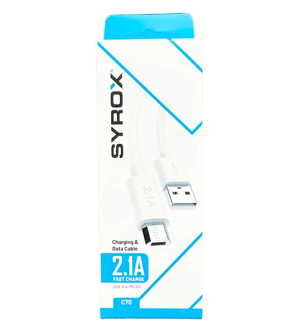 Syrox C70 Usb-A To Mikro Şarj Data Kablo 2.1A