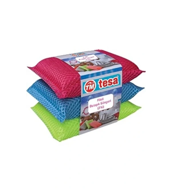 Tesa Fileli 3 Lü Sünger