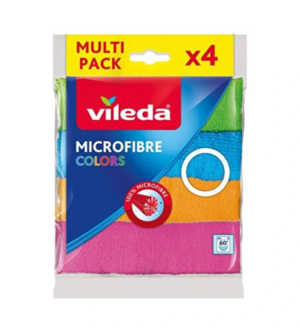 Vileda Mikrofiber Colors 4 Lü Bez