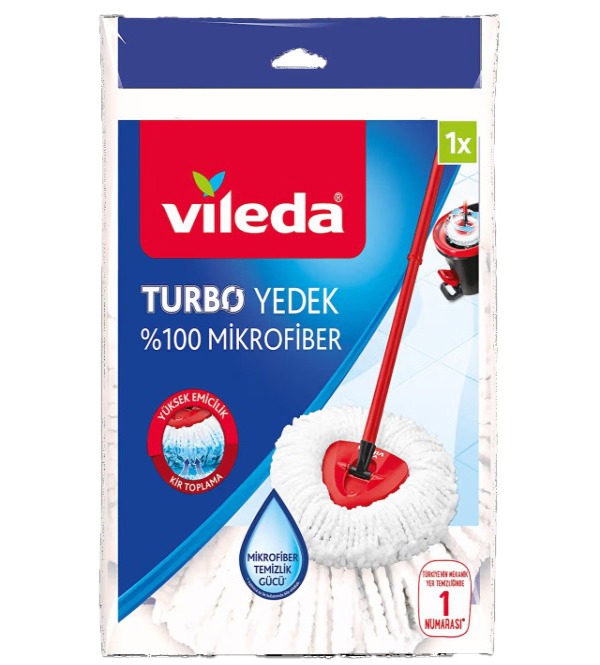 Vileda Yedek Turbo %100 Mikrofiber