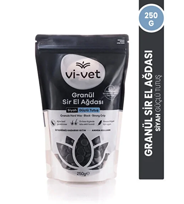Vivet Granül Ağda 250 Gr Siyah