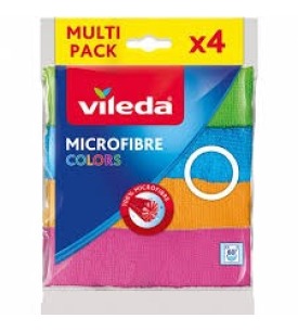 Vileda Mikrofiber Colors 4 Lü Bez