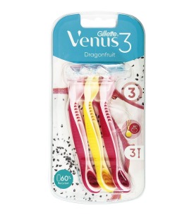 Gillette Venüs 3 Bıçaklı 3 Lü Makine Dragonfruit