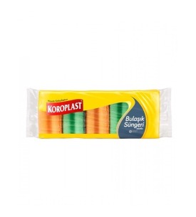 Koroplast Bulaşık Süngeri Oluklu 5 Li