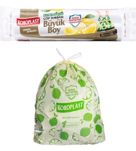 Koroplast Çöp Tor. Büzgülü Büyük Boy Limon