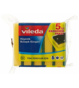 Vileda 5 Li Klasik Bulaşık Süngeri