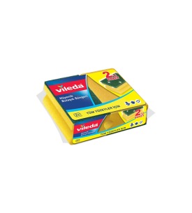 Vileda 2 Li Oluklu Bulaşık Süngeri