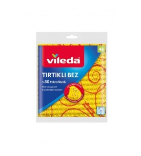 Vileda Sarı Tem. Bezi 4 Lü Tırtıklı (%30 Mikrofiberli)