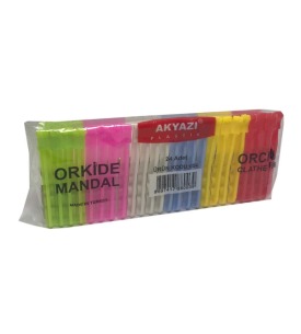 Akyazı Orkide Çamaşır Mandalı 24 Lü