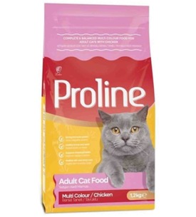 Proline Kedi Maması 1,2 Kg Renkli Taneli Tavuklu