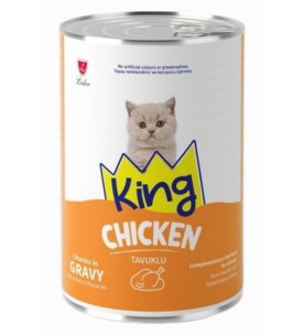 King Konserve Yavru Kedi Tavuklu 400 Gr