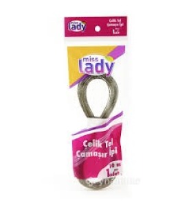 Miss Lady Çelik Çamaşır İpi 10 Mt
