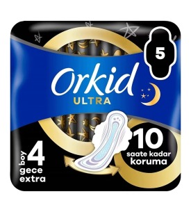 Orkid Tekli Ultra Gece Extra 5 Li No: 4