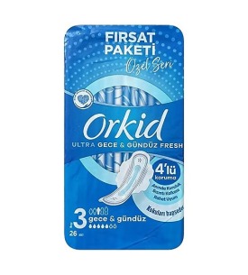 Orkid Büyük Ultra Uzun Extra Fresh 26 Lı No: 3